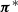 bold italic pi Superscript asterisk