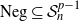 Neg subset of or equal to script upper S Subscript n Superscript p minus 1