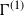 normal upper Gamma Superscript left parenthesis 1 right parenthesis