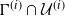 normal upper Gamma Superscript left parenthesis i right parenthesis Baseline intersection script upper U Superscript left parenthesis i right parenthesis