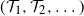left parenthesis script upper T 1 comma script upper T 2 comma ellipsis right parenthesis