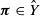 bold italic pi element of ModifyingAbove upper Y With caret