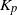 upper K Subscript p
