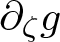 partial differential zeta g