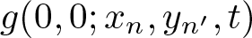 g left parenthesis 0 comma 0 semicolon xn comma yn prime comma t right parenthesis