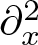 partial differential x 2