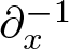 partial differential x minus 1