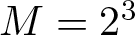 upper M equals 23