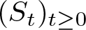 left parenthesis St right parenthesis t greater than or equals 0