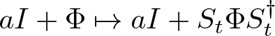 aI plus upper Phi right arrow from bar aI plus St upper Phi St dagger