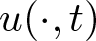 u left parenthesis dot comma t right parenthesis