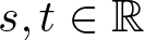 s comma t element of upper R