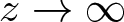 z right arrow infinity