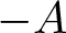 minus upper A