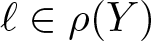 script l element of rho left parenthesis upper Y right parenthesis