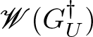 upper W left parenthesis GU dagger right parenthesis