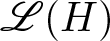 upper L left parenthesis upper H right parenthesis