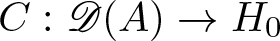 upper C colon upper D left parenthesis upper A right parenthesis right arrow upper H 0