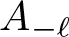 upper A minus script l