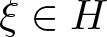 xi element of upper H