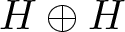 upper H circled plus upper H