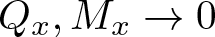 Qx comma Mx right arrow 0