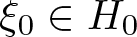 xi 0 element of upper H 0