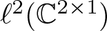 script l 2 left parenthesis upper C 2 times 1 right parenthesis