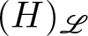 left parenthesis upper H right parenthesis upper L