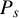 upper P Subscript s