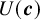 upper U left parenthesis bold italic c right parenthesis
