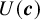 upper U left parenthesis bold italic c right parenthesis
