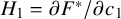upper H 1 equals partial differential upper F Superscript asterisk Baseline divided by partial differential c 1