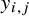 y Subscript i comma j
