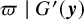 pi vertical bar upper G prime left parenthesis bold italic y right parenthesis