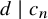 d vertical bar c Subscript n Baseline