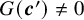 upper G left parenthesis bold italic c Superscript prime Baseline right parenthesis not equals 0