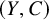 left parenthesis upper Y comma upper C right parenthesis