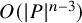 upper O left parenthesis StartAbsoluteValue upper P EndAbsoluteValue Superscript n minus 3 Baseline right parenthesis
