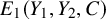 upper E 1 left parenthesis upper Y 1 comma upper Y 2 comma upper C right parenthesis