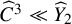 ModifyingAbove upper C With caret cubed much less than ModifyingAbove upper Y With caret Subscript 2