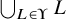 union Underscript upper L element of normal upper Upsilon Endscripts upper L