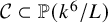 script upper C subset of double struck upper P left parenthesis k Superscript 6 Baseline divided by upper L right parenthesis