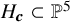 upper H Subscript bold italic c Baseline subset of double struck upper P Superscript 5