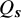 upper Q Subscript bold italic s