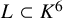 upper L subset of upper K Superscript 6
