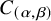 upper C Subscript left parenthesis alpha comma beta right parenthesis