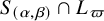 upper S Subscript left parenthesis alpha comma beta right parenthesis Baseline intersection upper L Subscript pi