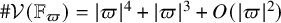 number sign script upper V left parenthesis double struck upper F Subscript pi Baseline right parenthesis equals StartAbsoluteValue pi EndAbsoluteValue Superscript 4 Baseline plus StartAbsoluteValue pi EndAbsoluteValue cubed plus upper O left parenthesis StartAbsoluteValue pi EndAbsoluteValue squared right parenthesis