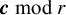 bold italic c mod r